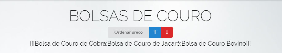 Exemplo de vários produtos Exemplo de vários produtos